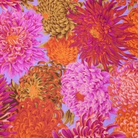 Kaffe Fassett Japanese Chrysanthemum Pink Cotton Craft Quilting Clothes Fabric