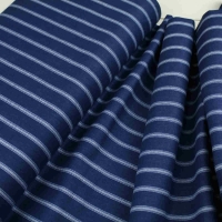 Riley Blake Navy Blue Stripe Cotton Craft Quilting Clothes Shirt Fabric