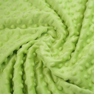 Premium Dimple Minky Super Soft Cuddle Plush Fleece Blanket Fabric - Lime green
