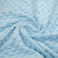 Premium Dimple Minky Super Soft Cuddle Plush Fleece Blanket Fabric - Pastel blue
