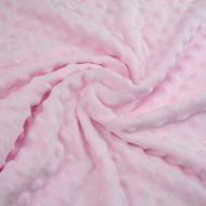 Premium Dimple Minky Super Soft Cuddle Plush Fleece Blanket Fabric - Baby pink
