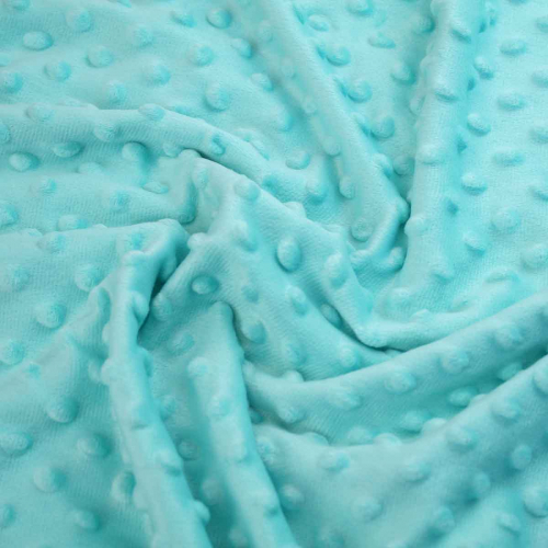 Premium Dimple Minky Super Soft Cuddle Plush Fleece Blanket Fabric - Turquoise