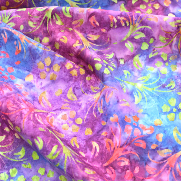 Bali Batik 100% Premium Cotton Craft Fabric - 10c Flower