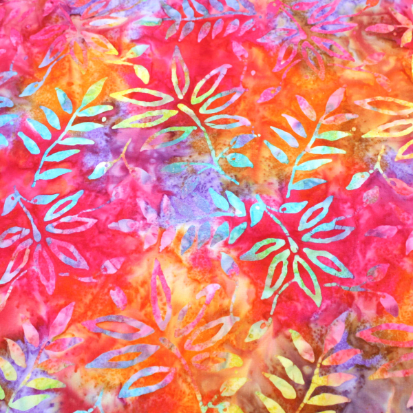 Bali Batik 100% Premium Cotton Craft Fabric - 2e Floral