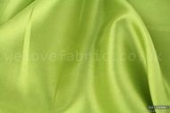 Plain Faux Silk Dupion 100% Polyester Lime Green (per meter)