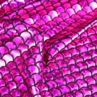 Cerise Mermaid Scales Spandex Fishtail Stretchy Fabric (per meter)