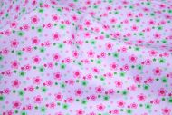 Small Pink Daisies 100% Cotton Fabric (per meter)