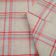Tartan Check 100% Cotton Material High Quality Craft Light Weight Craft Fabric Bulk Buy
