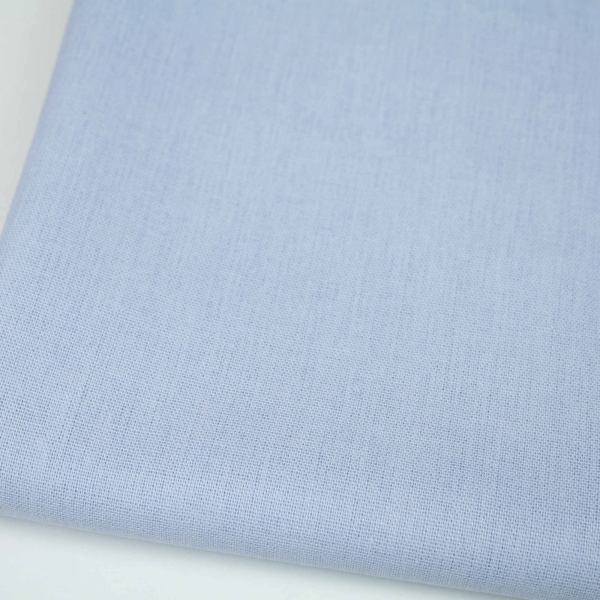 Linen Cotton Plain Natural Fabric dressmaking embroidery 140cm / 55" Wide - Powder Blue