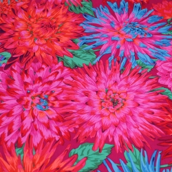 Kaffe Fassett Artisan Cotton Craft Quilting Clothes Fabric Cactus Dhalias - 100% Cotton Quilting Craft Clothing Fabric
